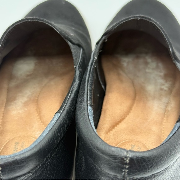 Giani Bernini Xenaa Black Slip-on Wedge Sneakers Suede & Leather Platform SZ 7.5 - Picture 11 of 15